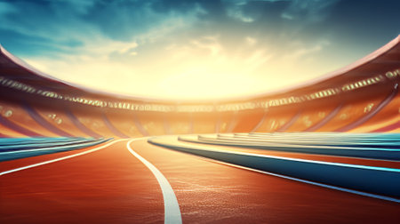 Abstract athletics background with copy spaceの素材