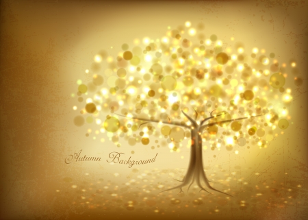 Abstract Autumn Tree のイラスト素材