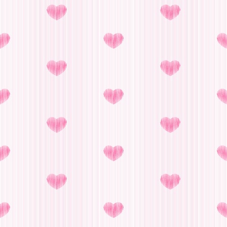 Cute hearts seamless patterns (tiling)のイラスト素材