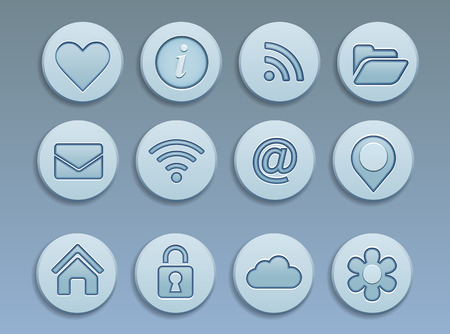 Social media icons vectorのイラスト素材