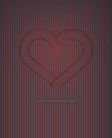 Heart Vector Logo DesignTemplate. Love Concept for st. Valentine's Day.のイラスト素材