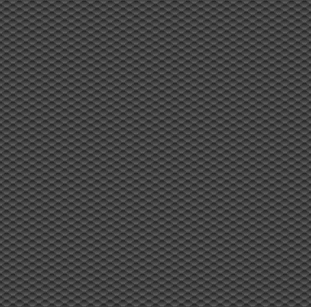 Dark Grey Seamless Pattern with Hexagons. Vector Texture.のイラスト素材