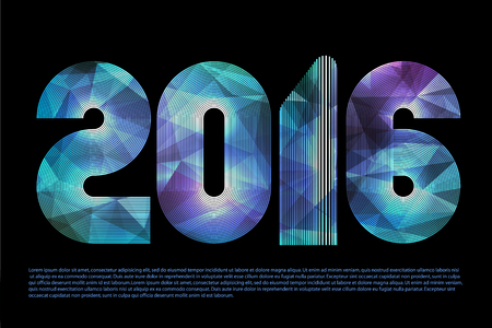 2016 Design. Template for Flyers, Cards, Posters ets. Vector illustrationのイラスト素材