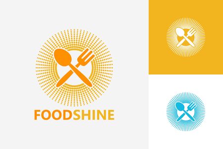 Food Shine Logo Template Design Vector, Emblem, Design Concept, Creative Symbol, Iconのイラスト素材