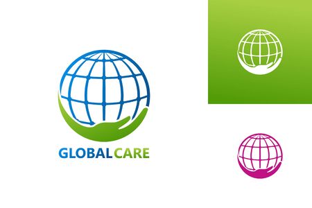 Global Care Logo Template Design Vector, Emblem, Design Concept, Creative Symbol, Iconのイラスト素材