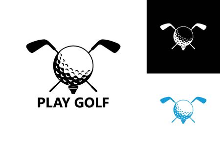 Play Golf Logo Template Design Vector, Emblem, Design Concept, Creative Symbol, Iconのイラスト素材