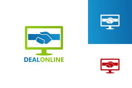 Deal Online Template Design Vector, Emblem, Design Concept, Creative Symbol, Iconのイラスト素材
