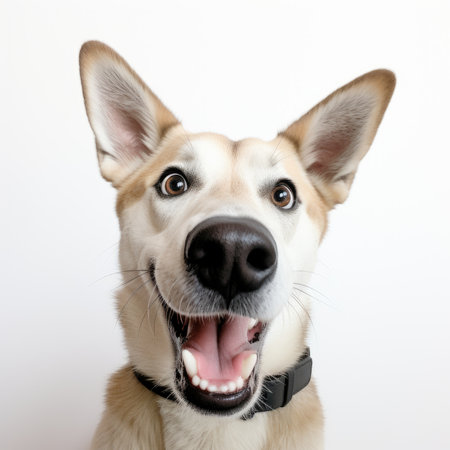 Dog selfie, AI generated Imageの素材