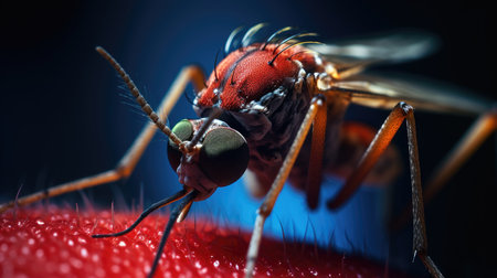 Mosquito, AI generated Imageの素材