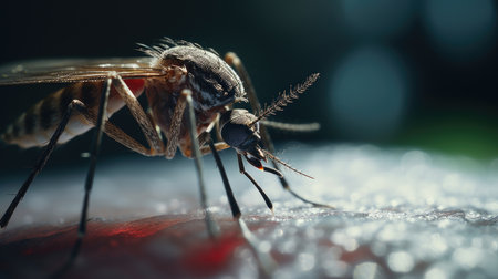 Mosquito, AI generated Imageの素材