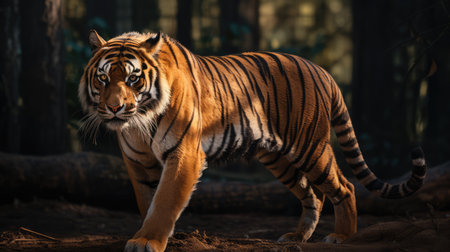 Siberian Tiger (Panthera tigris altaica)の素材