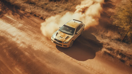 Rally car, AI generated Imageの素材