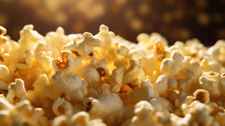 Popcorn background, AI generated Imageの素材