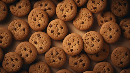 Cookies background, AI generated Imageの素材