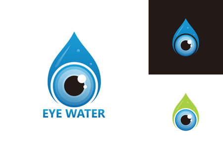 Eye Water Logo Template Design Vector, Emblem, Design Concept, Creative Symbol, Iconのイラスト素材