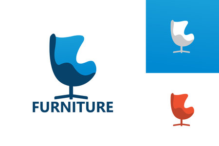 Furniture Logo Template Design Vector, Emblem, Design Concept, Creative Symbol, Iconのイラスト素材