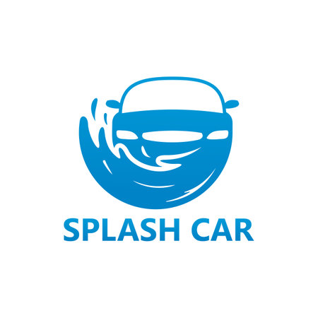 Splash Car Logo Template Design Vector, Emblem, Design Concept, Creative Symbol, Iconのイラスト素材