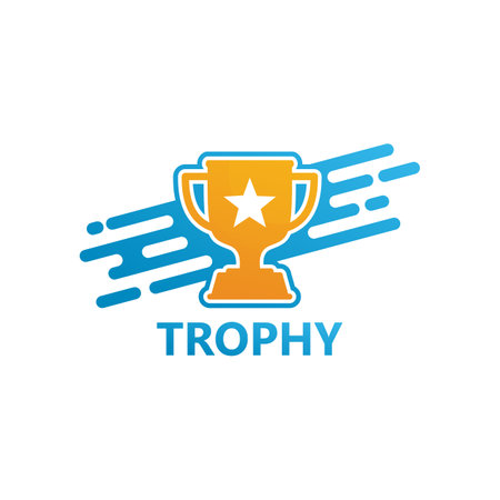 Trophy Logo Template Design Vector, Emblem, Design Concept, Creative Symbol, Iconのイラスト素材