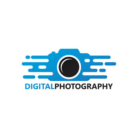 Digital Photography Logo Template Design Vector, Emblem, Design Concept, Creative Symbol, Iconのイラスト素材