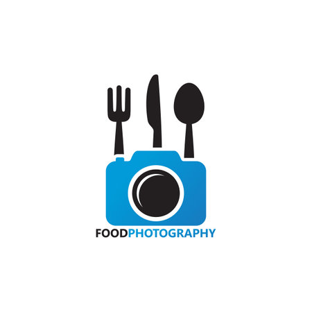 Food Photography Logo Template Design Vector, Emblem, Design Concept, Creative Symbol, Iconのイラスト素材