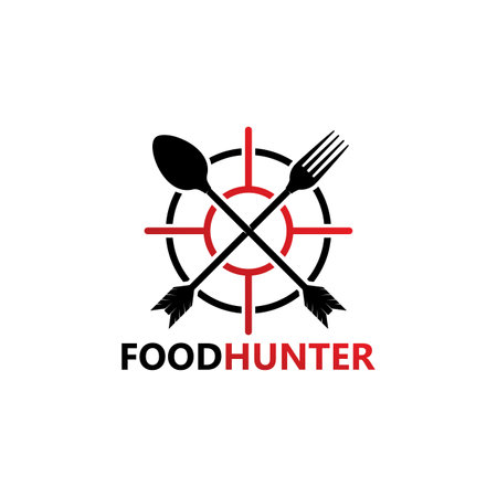 Food Hunter Logo Template Designのイラスト素材