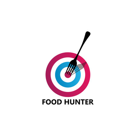 Food Hunter Logo Template Designのイラスト素材