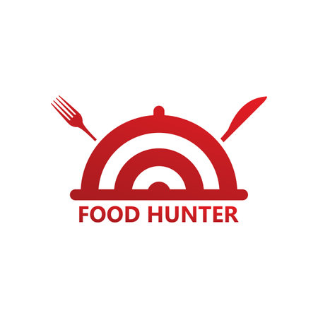 Food Hunter Logo Template Designのイラスト素材