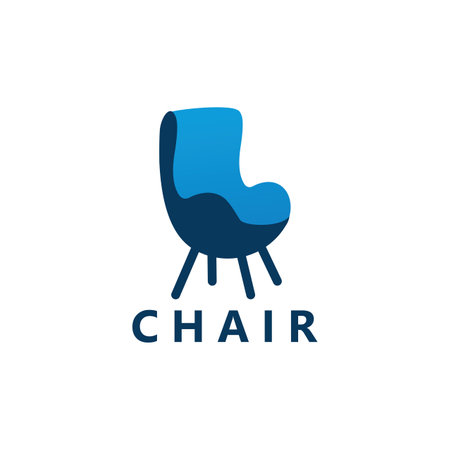 Modern Chair Logo Template Designのイラスト素材