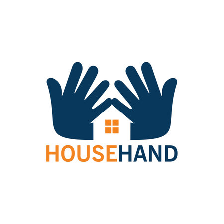 House Hand Logo Template Designのイラスト素材
