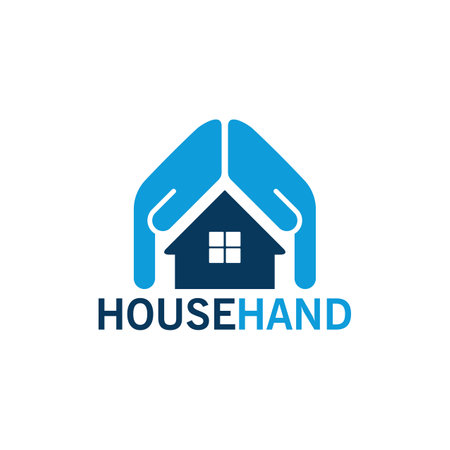 House Hand Logo Template Designのイラスト素材