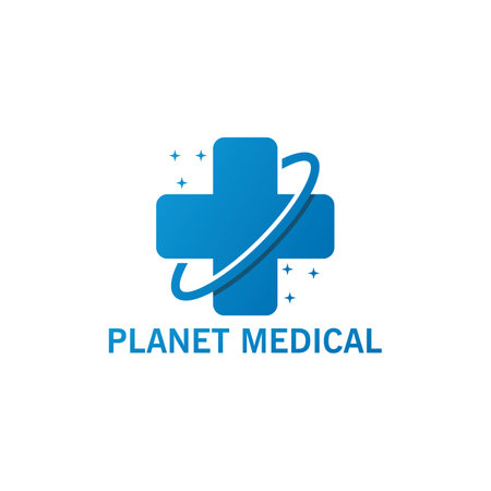Planet Medical Logo Template Designのイラスト素材