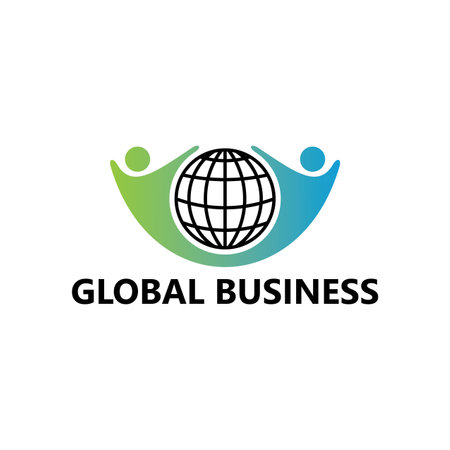 Global Business Logo Template Design Vectorのイラスト素材