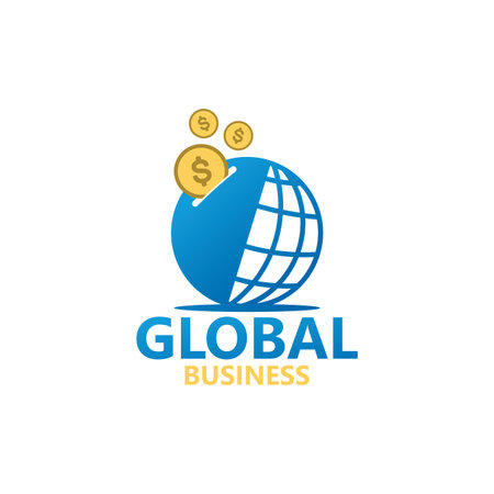 Global Business Logo Template Design Vectorのイラスト素材