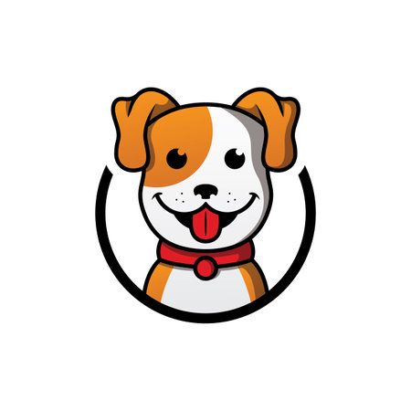 Dog Logo Template Design Vectorのイラスト素材