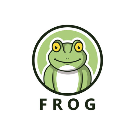 Frog Logo Template Design Vectorのイラスト素材