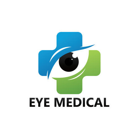 Eye medical logo template designのイラスト素材