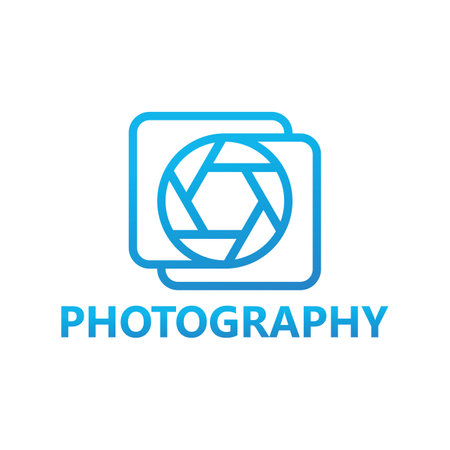 Photography logo template design vectorのイラスト素材