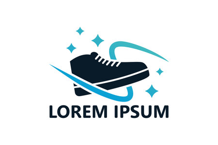 Cleaning shoe logo template design vectorのイラスト素材