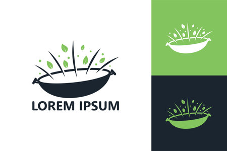 Eco cooking logo template design vectorのイラスト素材