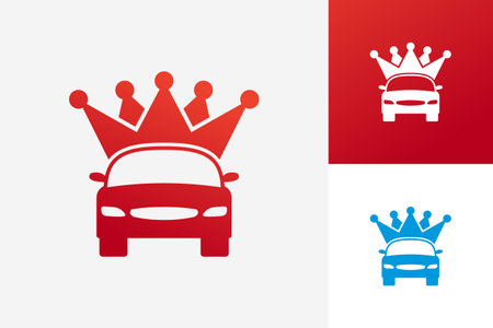 King Car Logo Template Design Vector, Emblem, Design Concept, Creative Symbol, Iconのイラスト素材