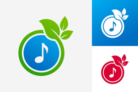 Music Plant Logo Template Design Vector, Emblem, Design Concept, Creative Symbol, Iconのイラスト素材
