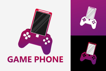 Phone Game Logo Template Design Vector, Emblem, Design Concept, Creative Symbol, Iconのイラスト素材