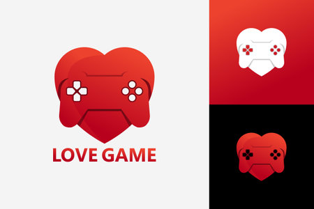 Love Game Logo Template Design Vector, Emblem, Design Concept, Creative Symbol, Iconのイラスト素材