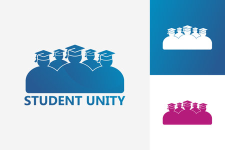 Student Unity Logo Template Design Vector, Emblem, Design Concept, Creative Symbol, Iconのイラスト素材