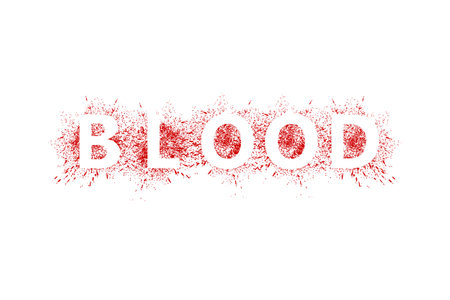 Blood Splash Logo Template Design Vector, Emblem, Design Concept, Creative Symbol, Iconのイラスト素材
