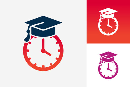 Time Study Logo Template Design Vector, Emblem, Design Concept, Creative Symbol, Iconのイラスト素材
