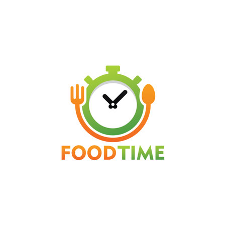 Food Time Logo Template Designのイラスト素材