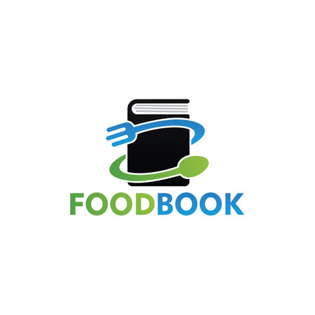 Food Book Logo Template Designのイラスト素材