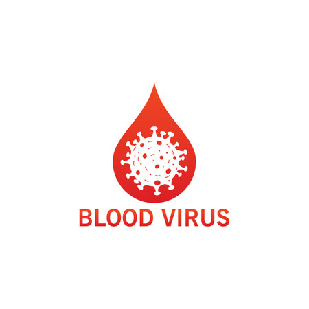 Blood Virus Logo Template Designのイラスト素材