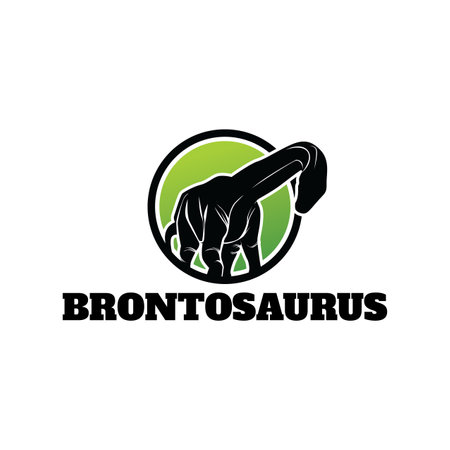 Brontosaurus Logo Template Design Vectorのイラスト素材